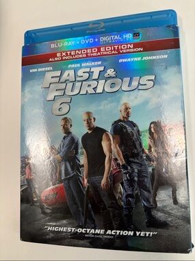 Fast & Furious 6 (Blu-ray + DVD) - Blue BOE ray and DVD 2 disc set
